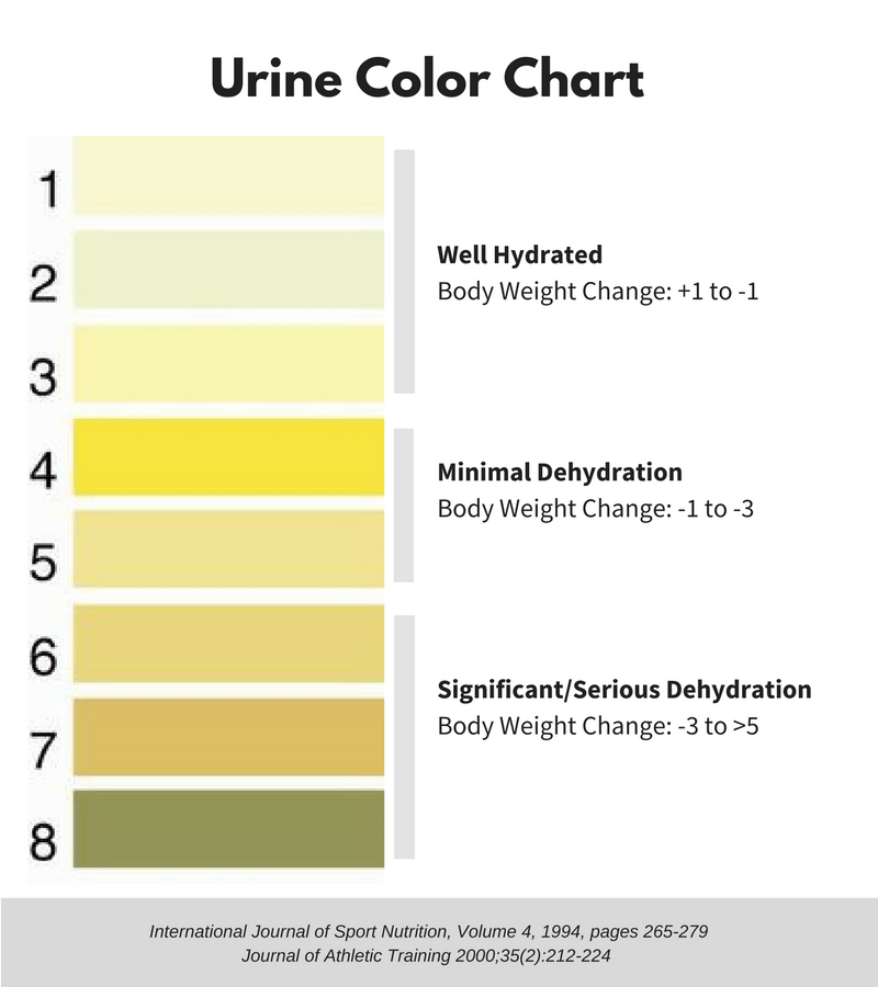 Proper Hydration Chart