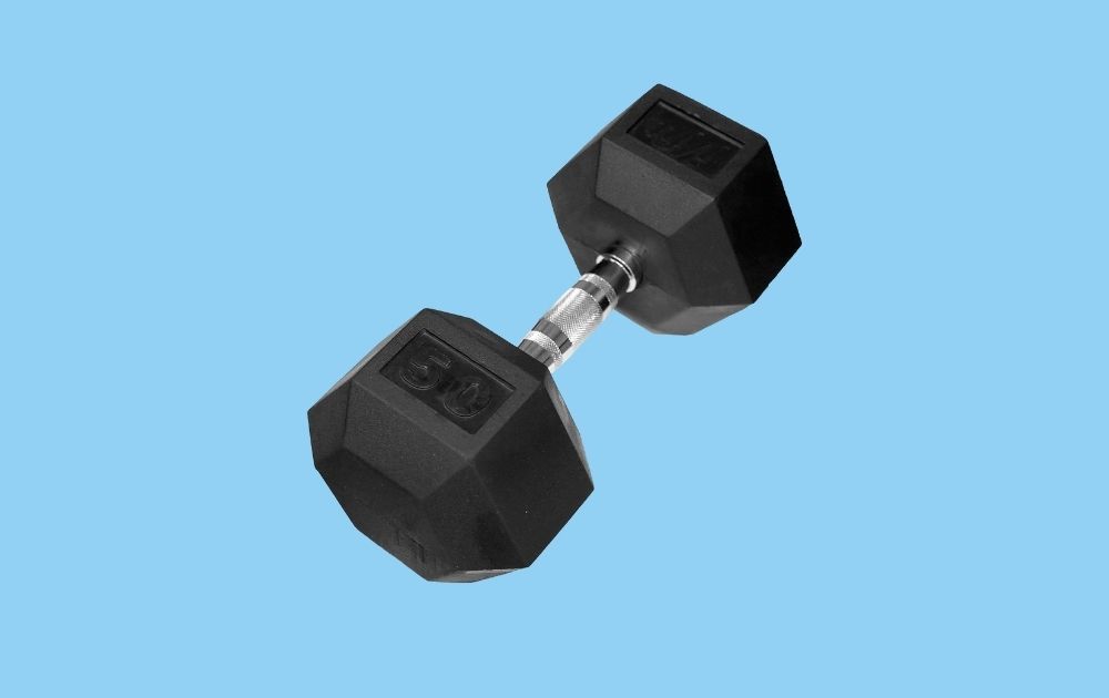 JFIT Rubber Hex Dumbbells