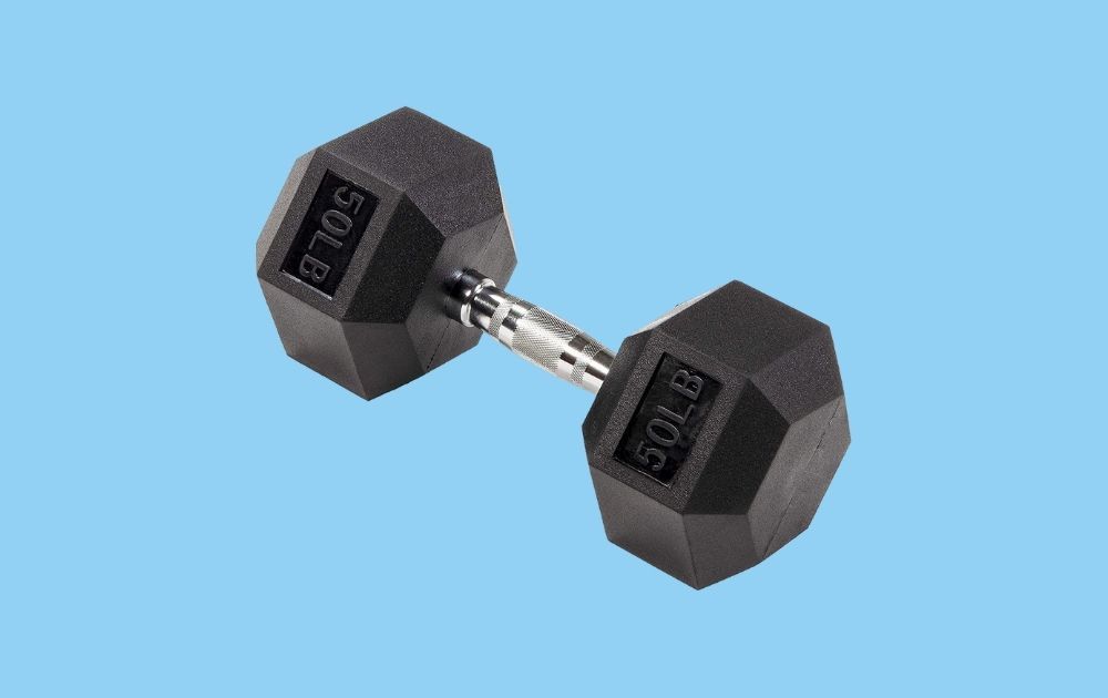 Sporzon! Rubber Hex Dumbbells