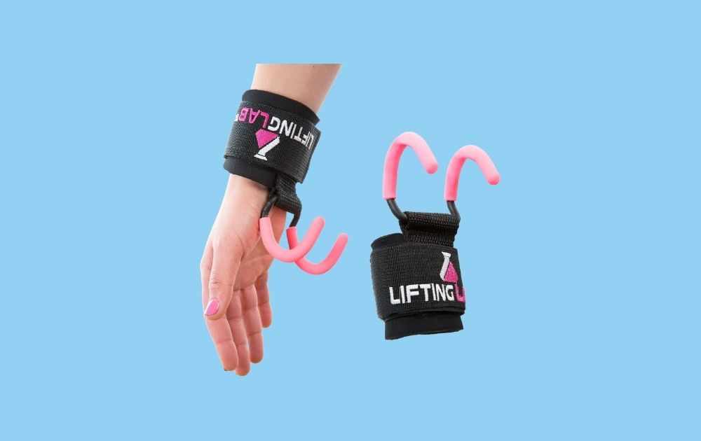 Lifting Labs Weight Lifting Hooks Pink