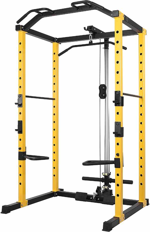 HulkFit Power Cage Elite with Lat Pulldown Bar