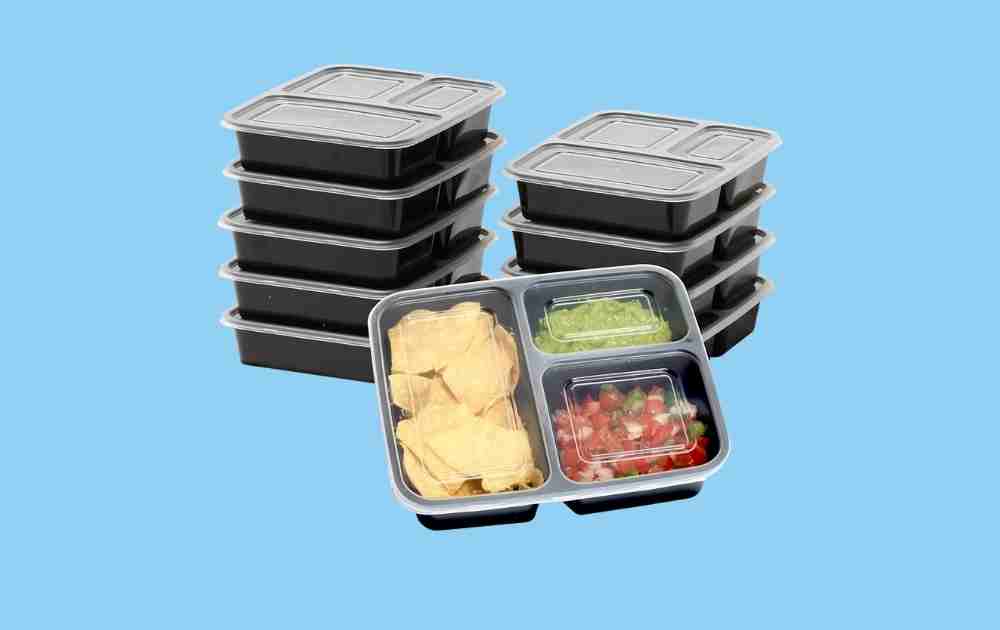 Simplehouseware Meal Prep Containers (Three Compartments)