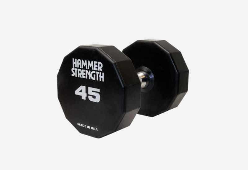 Hammer Strength 12-Sided Urethane Dumbbells