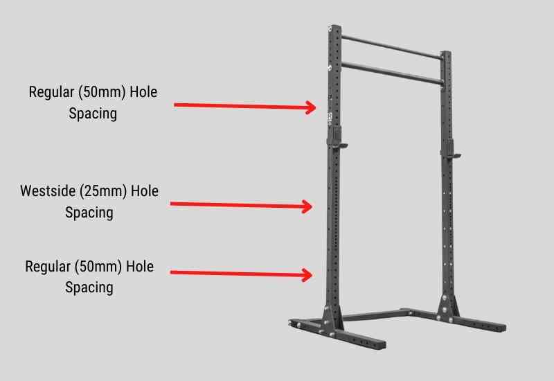 Rogue SML-2 Squat Stand - Westside Hole Spacing
