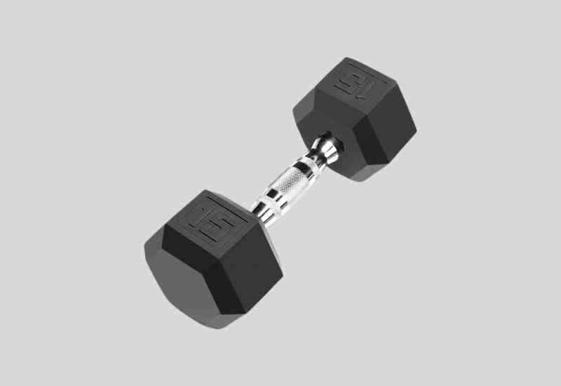 Rubber Hex Dumbbell