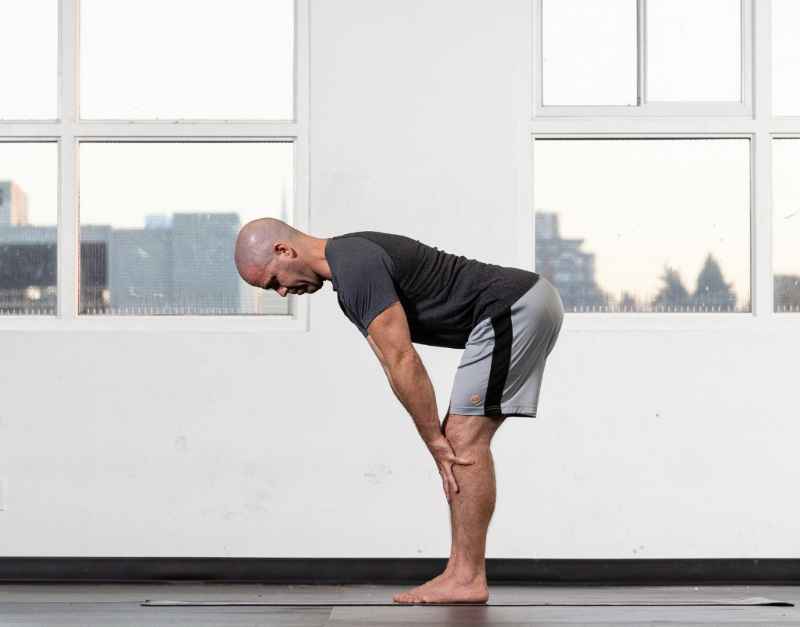 Yoga Beginner Pose #3 Halfway Lift - Forward Bend