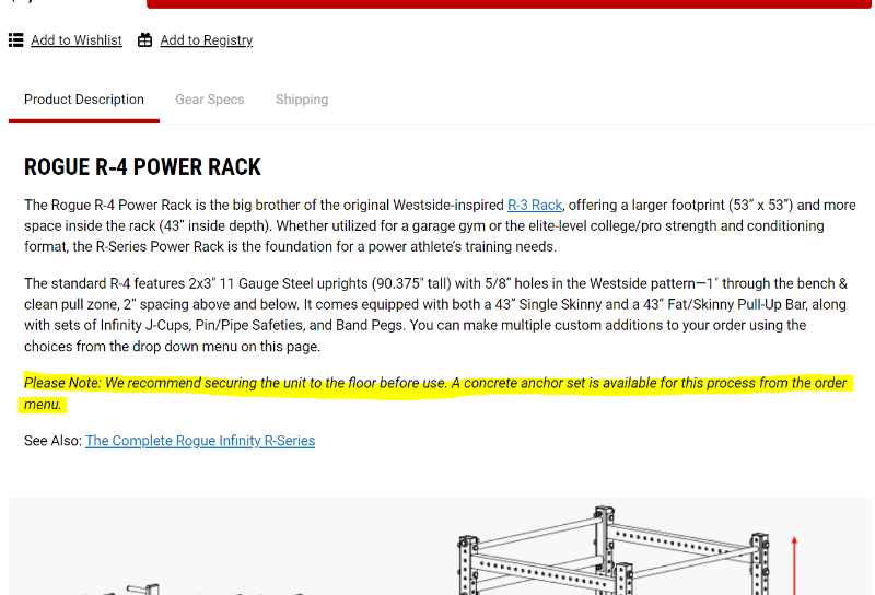 Rogue R-4 Power Rack - Bolting It Down