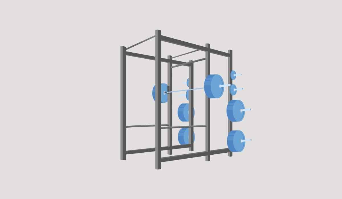 Squat rack 2025 poles