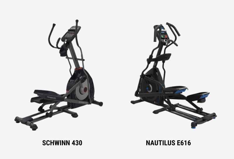 Schwinn 430 Elliptical Trainer vs Nautilus E616
