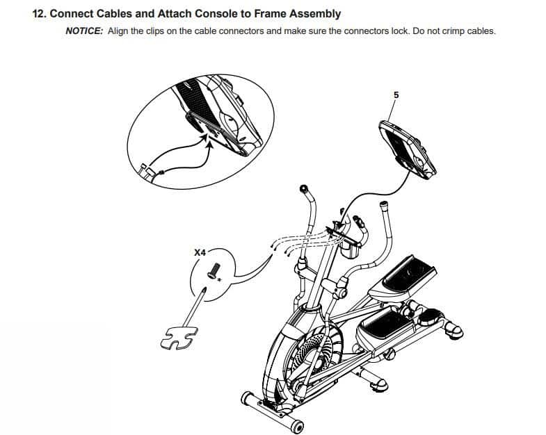 Schwinn Elliptical Trainer - Assembly