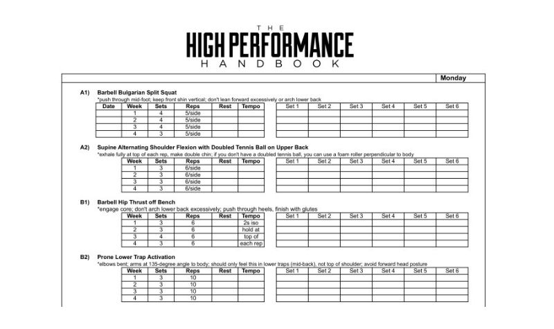 The High Performance Handbook Review - Training Programs