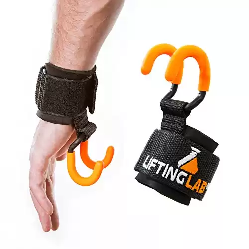Lifting Lab Ultimate Back Builder | Weight Lifting Hooks with Non Slip Coatings