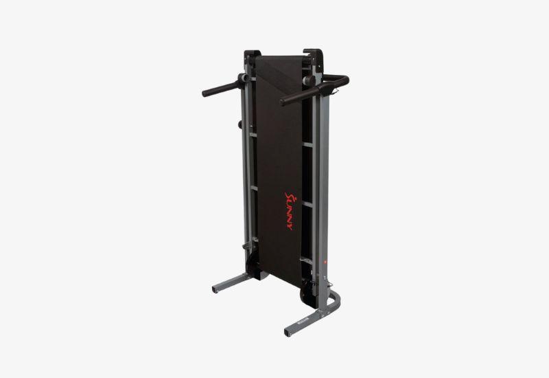 Sunny Health and Fitness Manual Treadmill Machine - Folded